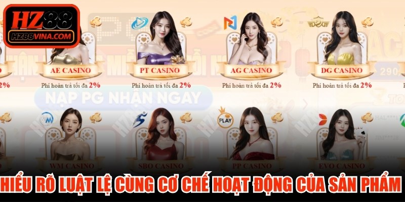 Hiểu rõ luật lệ cùng cơ chế hoạt động của từng sản phẩm casino
