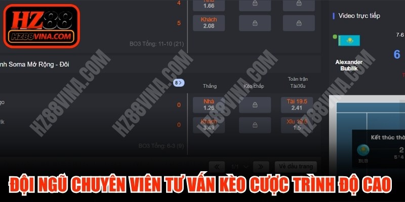 Đội ngũ chuyên viên tư vấn kèo cược trình độ cao rất chính xác