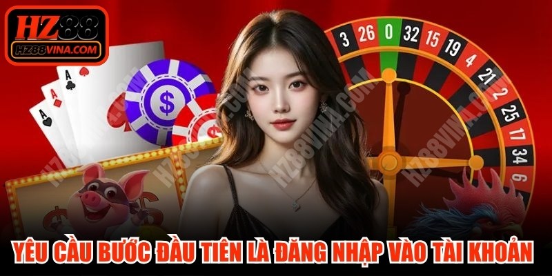 Yêu cầu bước đầu tiên là đăng nhập vào tài khoản chính